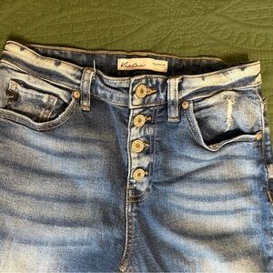 Kancan skinny button fly jeans
